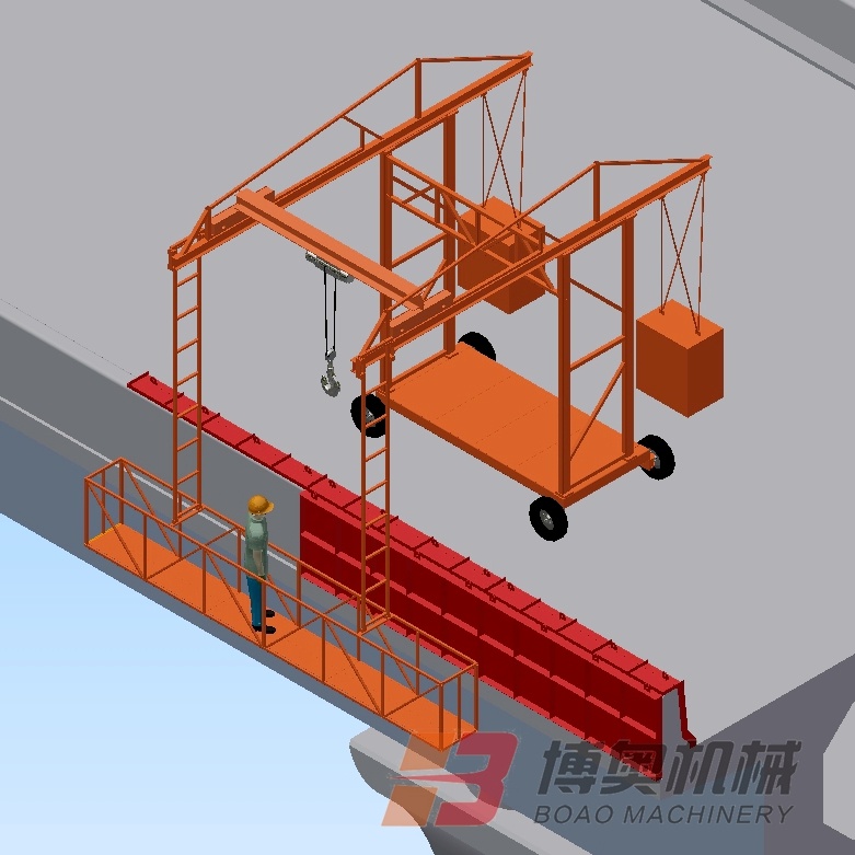 橋梁防撞牆模闆台車