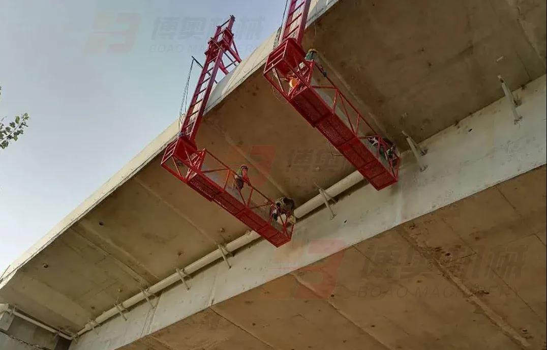 高架橋集中橋梁排水管安裝設備