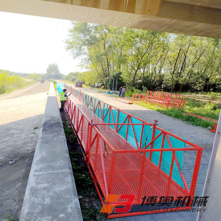 大跨度橋梁施工吊籃平台