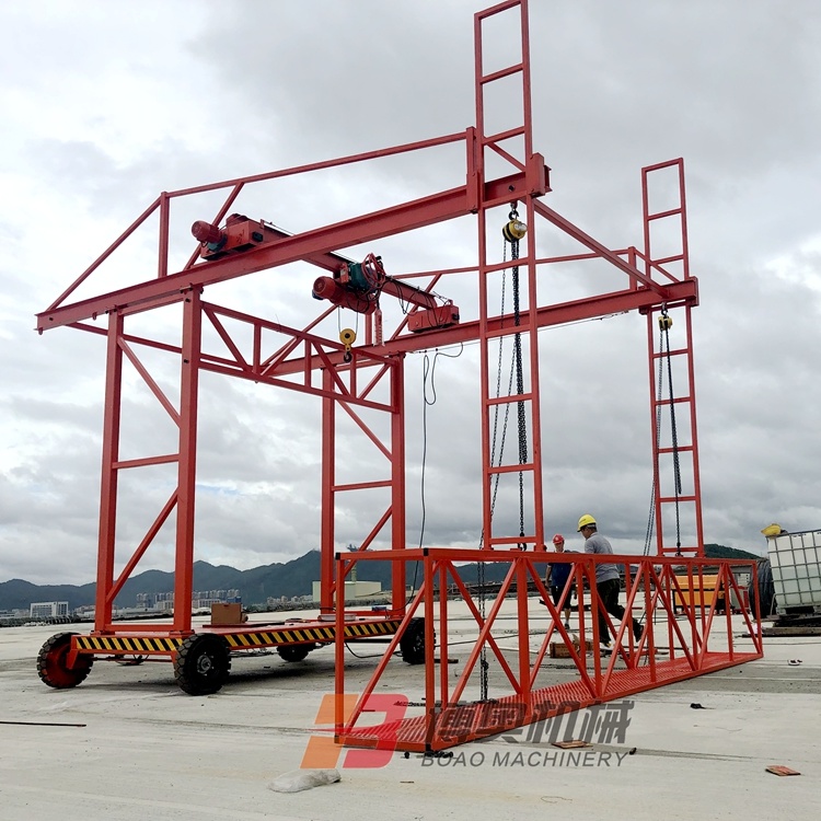 新型防撞牆模闆施工台車